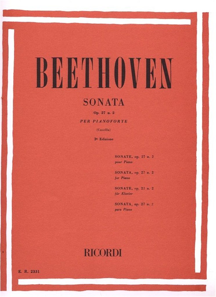32 Sonate: N. 14 In Do Diesis Min. Op. 27 N. 2